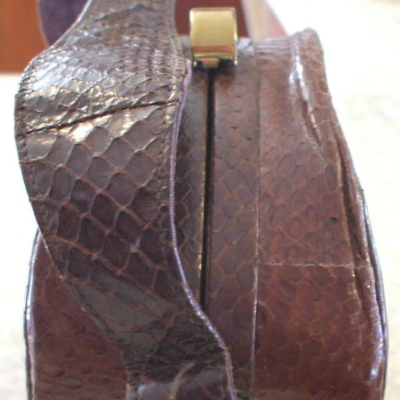 Snakeskin Box Purse, Art Deco Tri-Tone Skins1930's - Picture 2 of 5